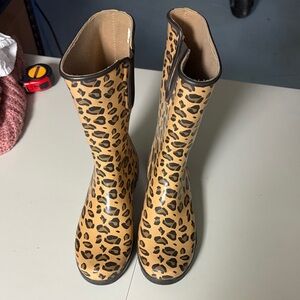 Leopard Print Women's Boots